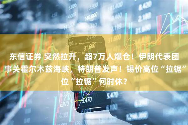 东信证券 突然拉升，超7万人爆仓！伊朗代表团已抵达！事关霍尔木兹海峡，特朗普发声！锡价高位“拉锯”何时休？