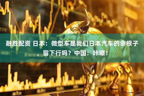 融胜配资 日本：微型车是我们日本汽车的命根子，留下行吗？中国：咔嚓！